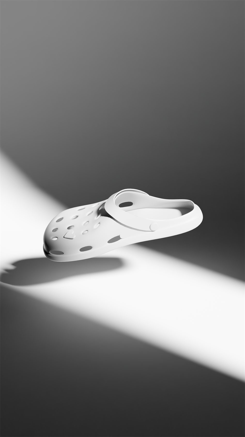 The Croc model untextured, in white